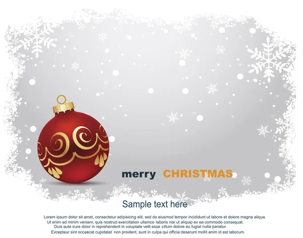 Joyeux Noël cadre carte — Image vectorielle