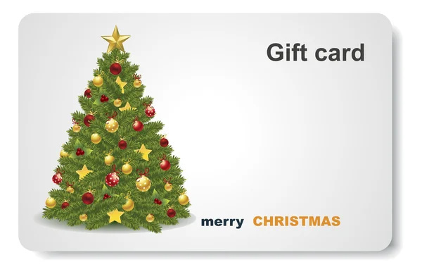 Christmas gift card — Stock Vector