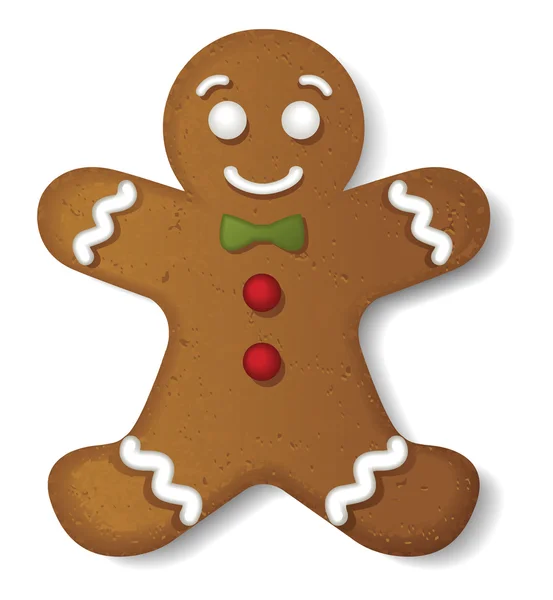 Delicious christmas gingerbread — Stock Vector
