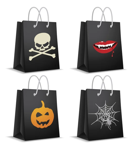 Bolsas de Halloween conjunto — Vector de stock