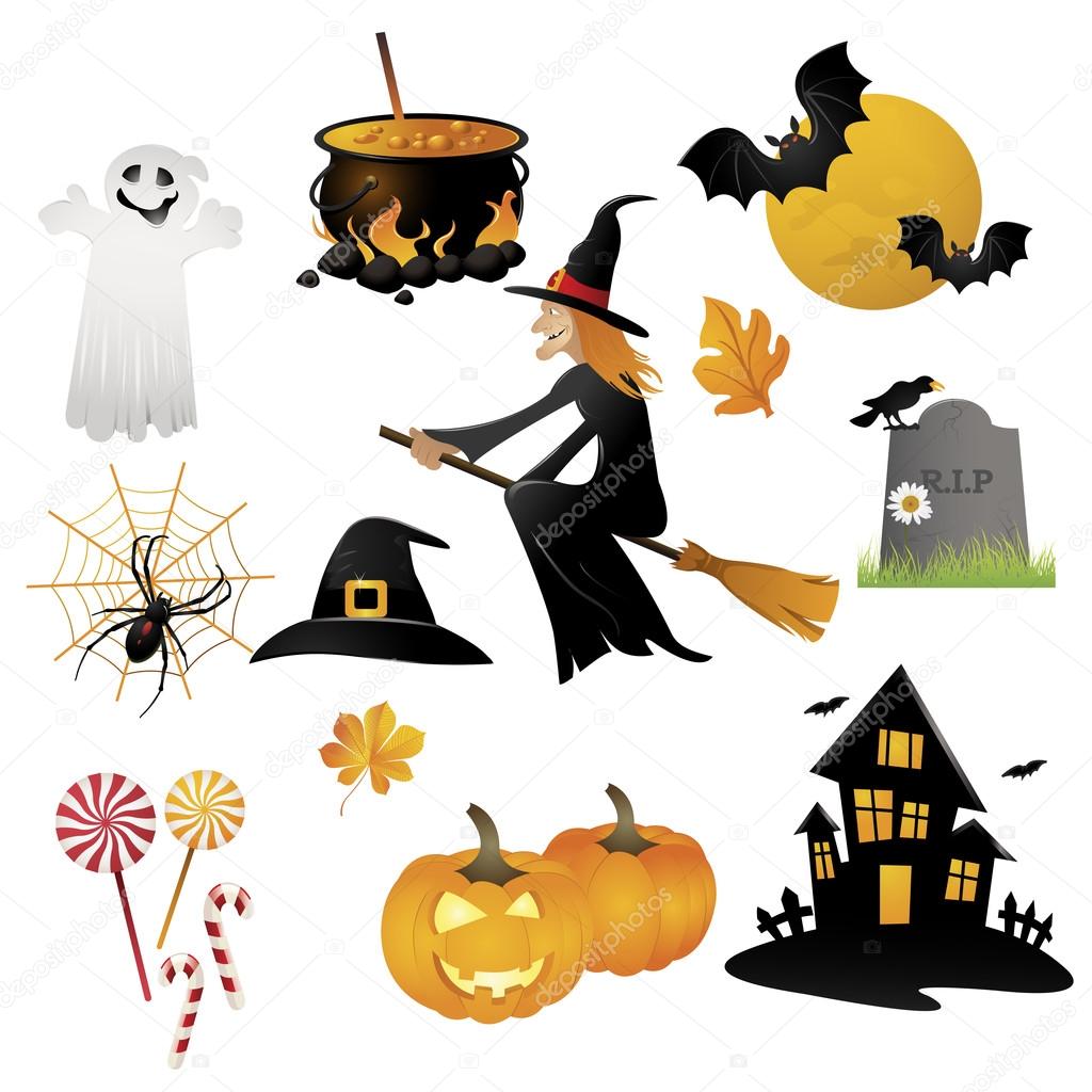 halloween set icons