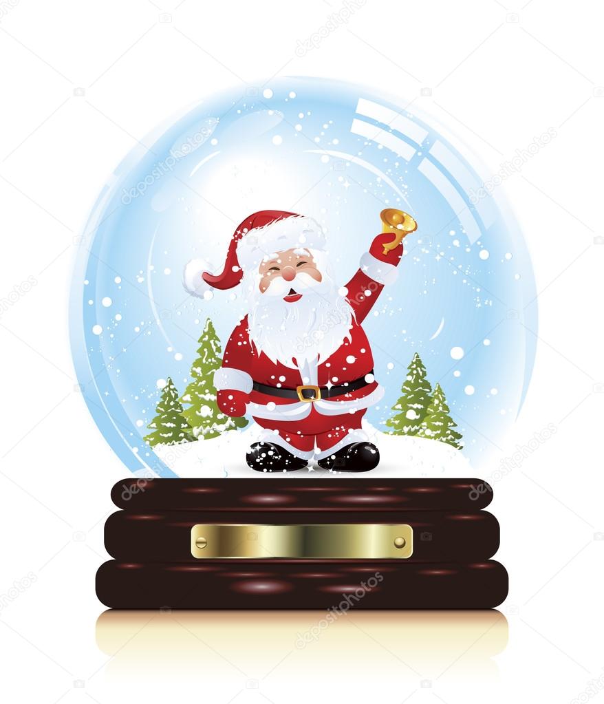 Snow globe with santa claus