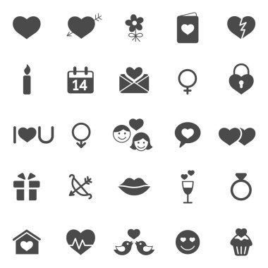 Sevgililer Günü simgeleri ayarlandı.