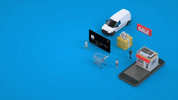 Çevrimiçi alımlar için kartla ödeme. Akıllı telefondan online alışveriş. Karta göre ödeme.