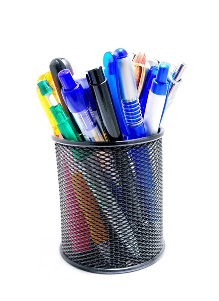 Pens office pot — Stock Photo, Image