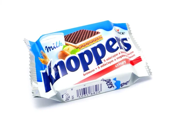 Knoppers waffle sandwich — Stockfoto