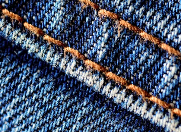 Blue jeans texture — Stock Photo, Image