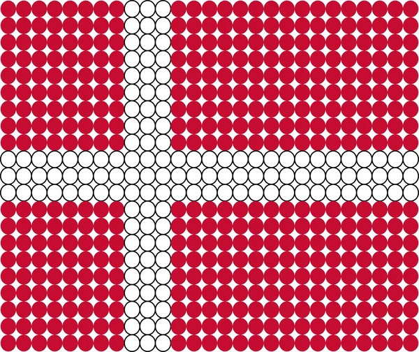 Flagge von Dänemark — Stockvektor