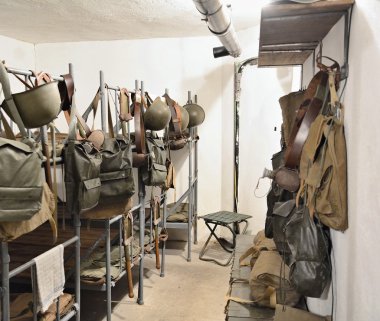 Muhafız yatak odası ekipmanları ile