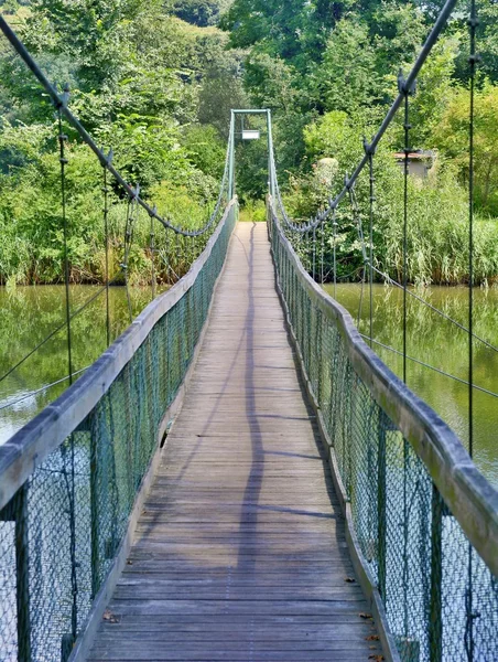 Ponte sobre o rio Dyje — Fotografia de Stock