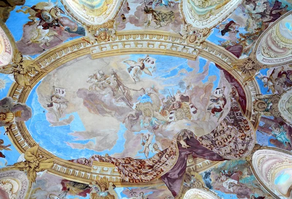 Ceiling painting in Vranov nad Dyji — Stock Photo, Image