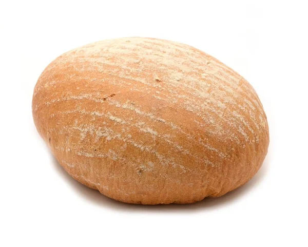 Beyaz Arka Planda Çıtır Çıtır Taze Ekmek — Stok fotoğraf