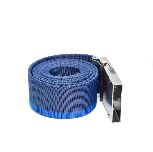 Blue rolled belt — ストック写真