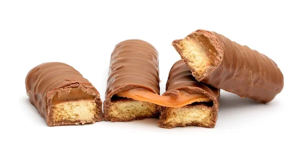 Caramel chocolate bar — Stock Photo, Image