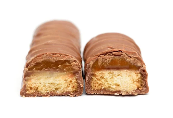 Caramel chocolate bar — Stock Photo, Image
