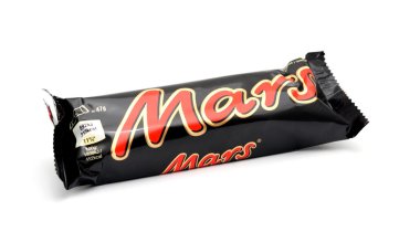 Wrapped Mars chocolate bar clipart