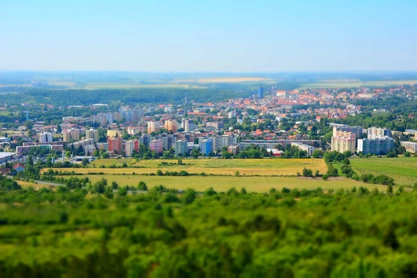 Tilt shift landscape — Stock Photo, Image