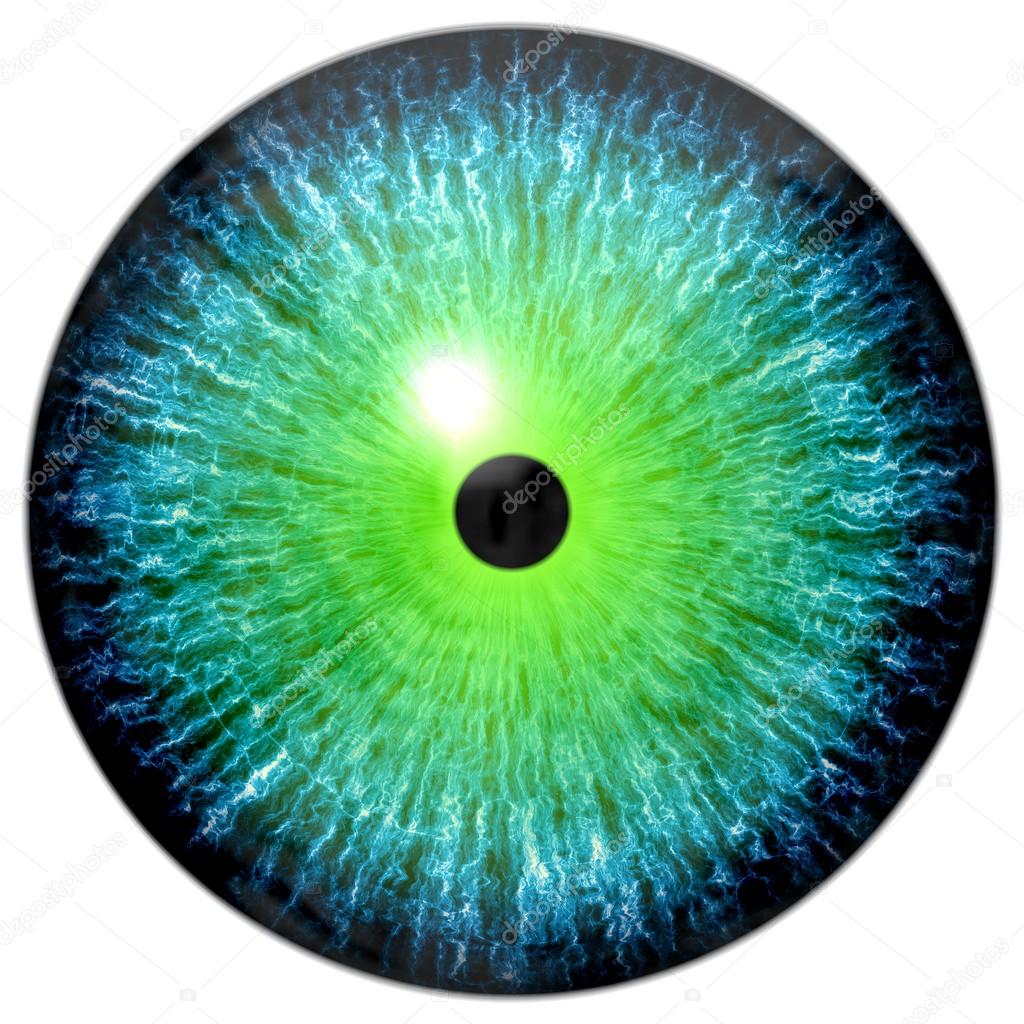 Blue green eye