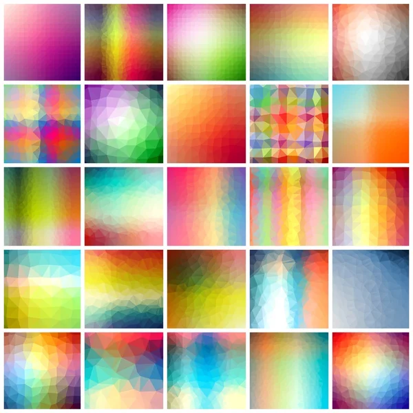 Color conjunto de fondo poligonal — Foto de Stock