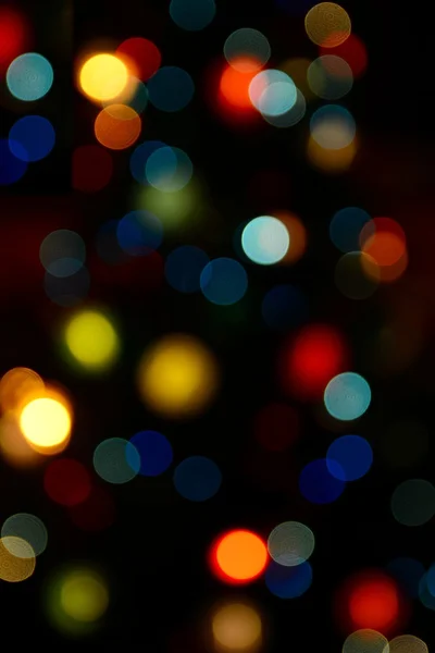 Färgglada Bokeh lampor — Stockfoto