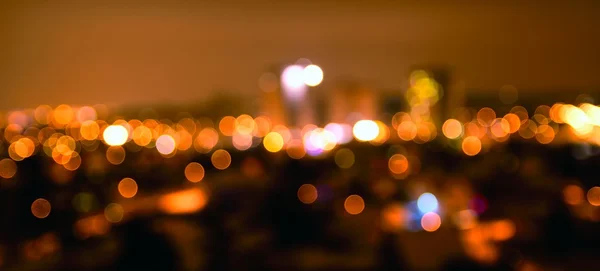 Desfocado noite luzes da cidade — Fotografia de Stock