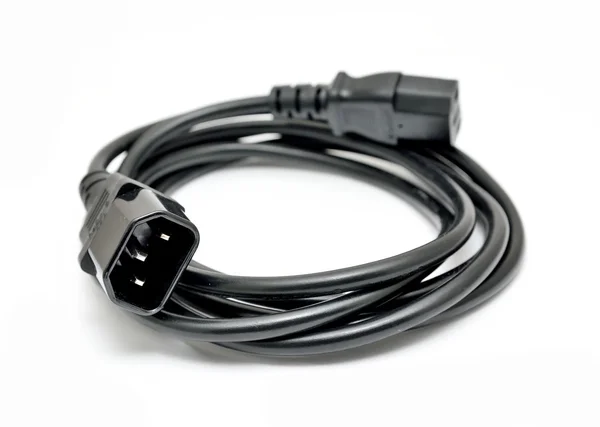 Počítačové napájecí kabel — Stock fotografie