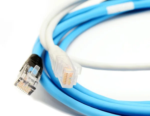 Kleur van ethernet-kabels — Stockfoto