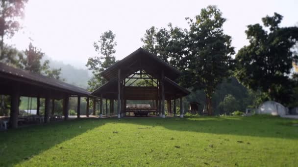 Tajlandia krematorium panorama strzał — Wideo stockowe