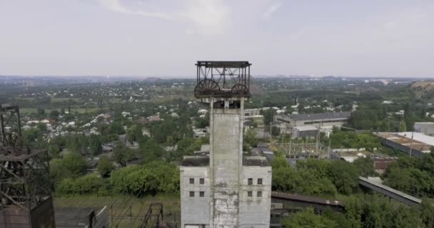 Roda de elevador mina em funcionamento — Vídeo de Stock