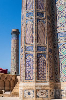 Özbekistan 'ın Merkez Semerkand kentindeki Bibi-Khanym Camii' nin ayrıntıları.
