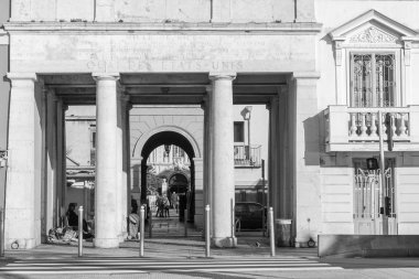 Nice, Fransa - 13 Ocak 2016 üzerinde. Eski şehrin Provencal tarzı tipik mimari detaylar