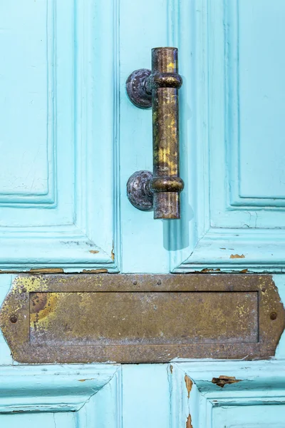 Nice, France, on JANUARY 10, 2016. Architectural details of typical buildings — Stock Photo, Image