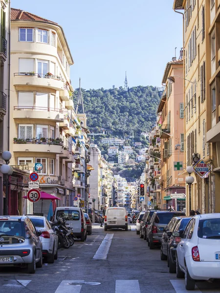 Niza, FRANCIA, el 13 de enero de 2016. Vista urbana típica . — Foto de Stock