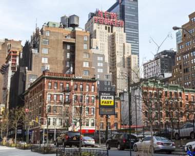 New York, ABD, 9 Mart 2016 üzerinde. New York şehri. Şehir manzarası