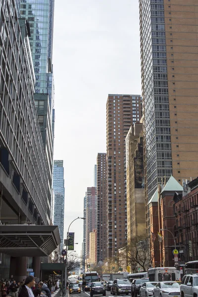 NEW YORK, États-Unis, le 9 mars 2016. New York. Paysage urbain — Photo