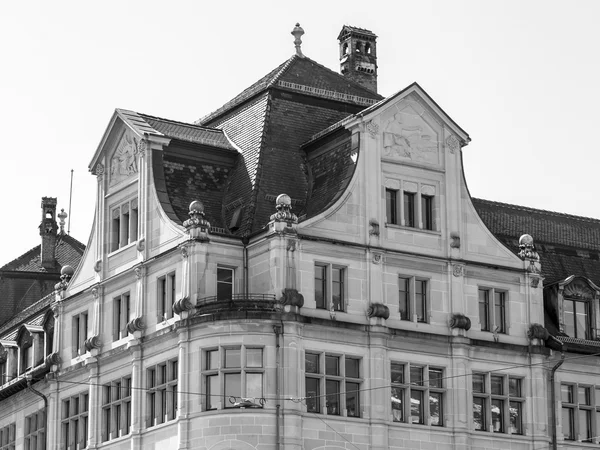 Zürich, Schweiz, am 26. März 2016. Fragment typischer Stadtarchitektur — Stockfoto