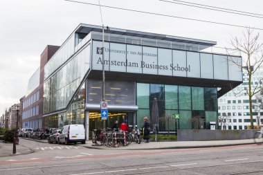 Amsterdam, Hollanda üzerinde 31 Mart 2016. Modern mimari. Bir üniversite binaları