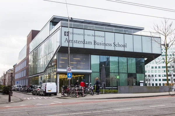 Amsterdam, Hollanda üzerinde 31 Mart 2016. Modern mimari. Bir üniversite binaları