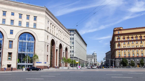 Moskva, Ryssland, på 31 maj 2016. Urban Visa. Lubyanka Square — Stockfoto