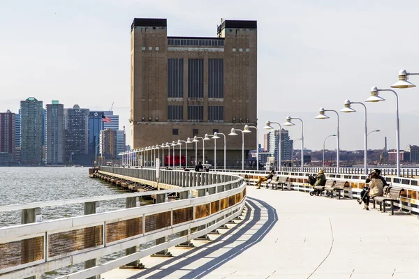 New York, USA, am 9. März 2016. new york city. Eingang zum Hollandtunnel — Stockfoto