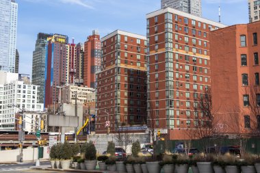 New York, ABD, üzerinde 16 Mart 2016. Gökdelenler Manhattan '. Tipik kentsel görünümü