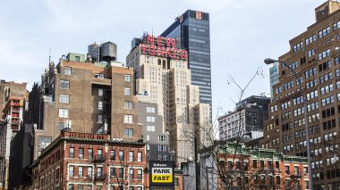 New York, ABD, 16 Mart 2016 'da. - New York. Şehir mimarisinin tipik ayrıntıları