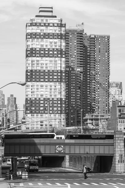 New York, Usa, 16 března 2016. Mrakodrapy na Manhattanu. Typický městský pohled — Stock fotografie