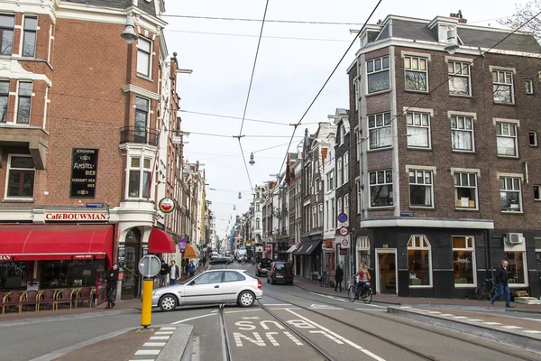 AMSTERDAM, NETHERLANDS on March 31, 2016. Типичный вид на город . — стоковое фото