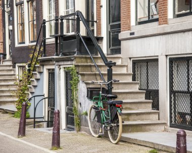 Amsterdam, Hollanda üzerinde 31 Mart 2016. Tipik kentsel görünümü.