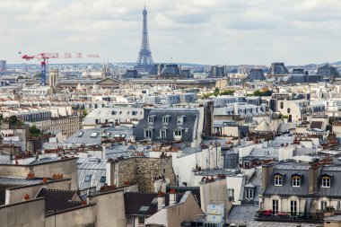 Paris, Fransa, 6 Temmuz 2016. Şehir panoraması. Anket Centre Georges Pompidou Galerisi'nden görüntülemek