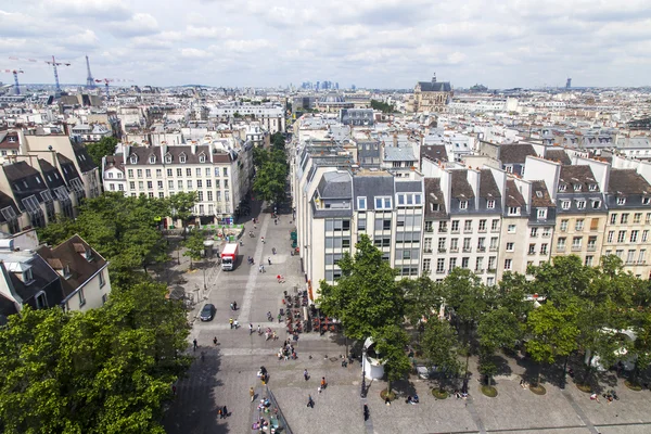 PARIS, FRANÇA, em 6 de julho de 2016. Panorama. Vista da galeria de vistoria do Centro Georges Pompidou — Fotografia de Stock