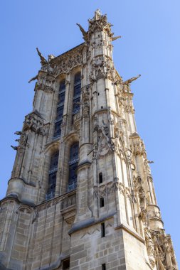 Paris, Fransa, 7 Temmuz 2016. Seong-Jacques (fr. tur Saint-Jacques) - Tarihi mekanları biri kule. 1523 geç Gotik tarzda inşa edilmiştir