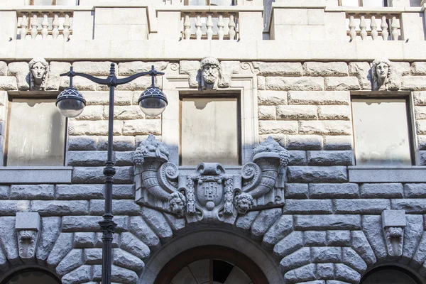 Санкт-Петербург, Російська Федерація, на 21 серпня 2016. Архітектурні фрагмент фасаду старої будівлі — стокове фото