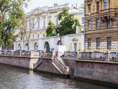 St Petersburg, Rusya, üzerinde 21 Ağustos 2016. Kentsel görünümü. Griboyedov kanal dolgu. T